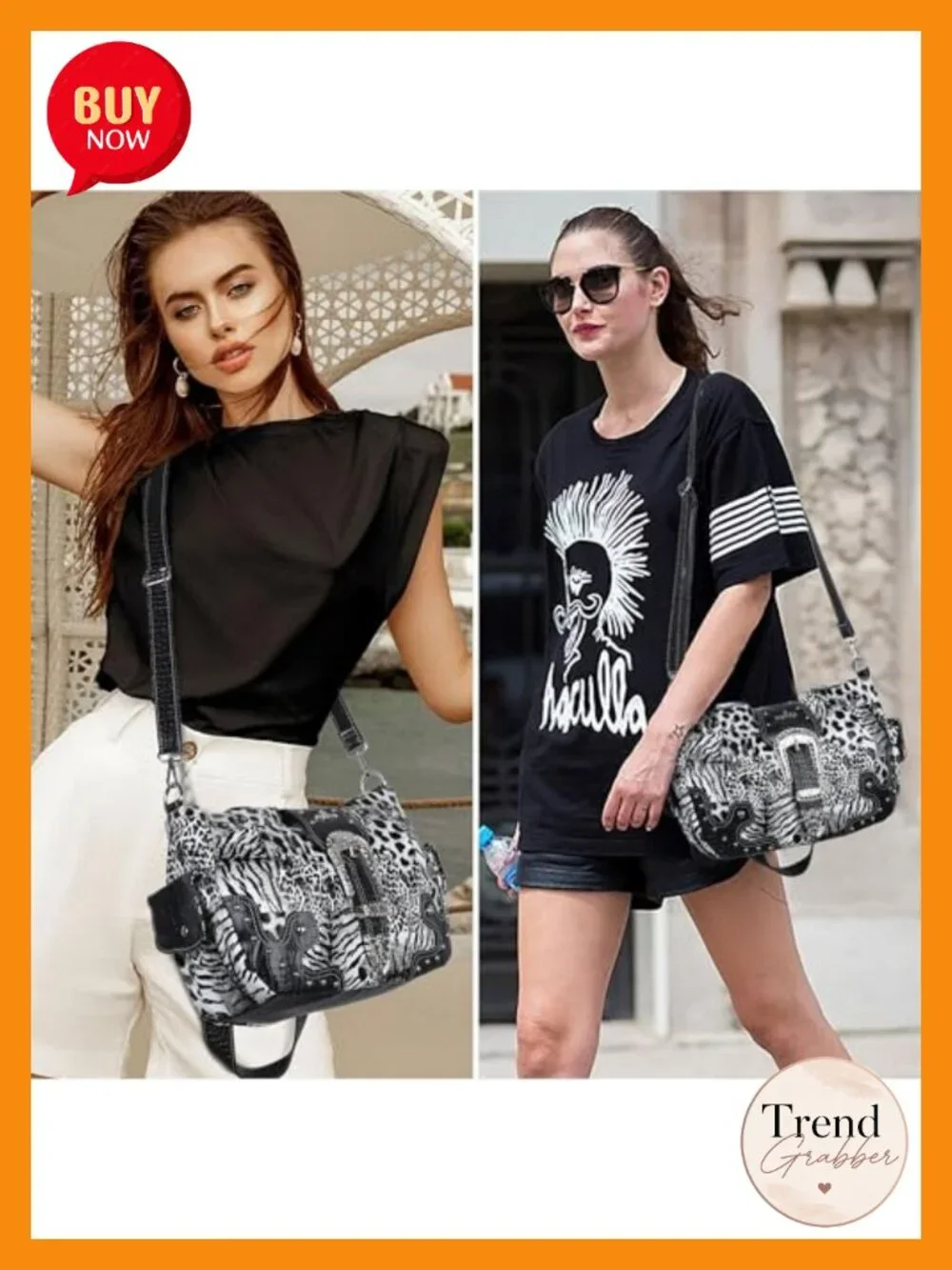 Vegan Leather Hobo Bag Women Handbag Metal Studs Shoulder Crossbody